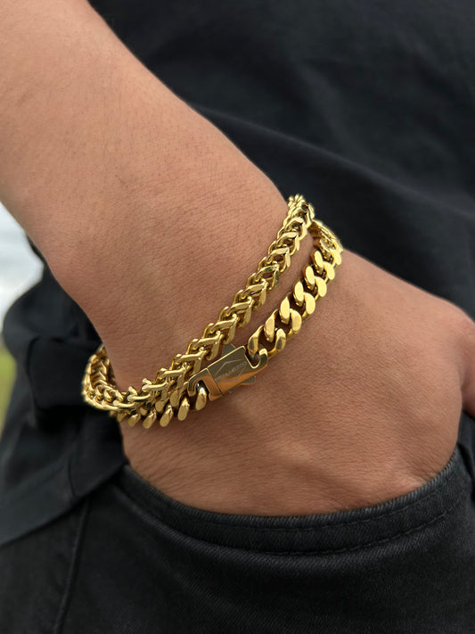 Cuban & Franco Bracelet Stack - Signature Set