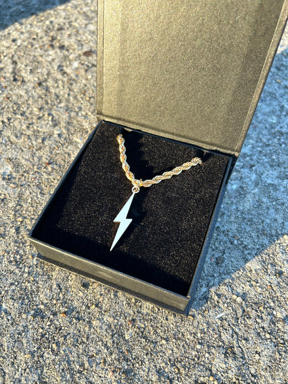 The Gold Lighting Bolt - Pendant