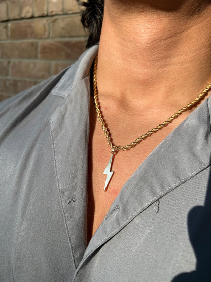 The Gold Lighting Bolt - Pendant