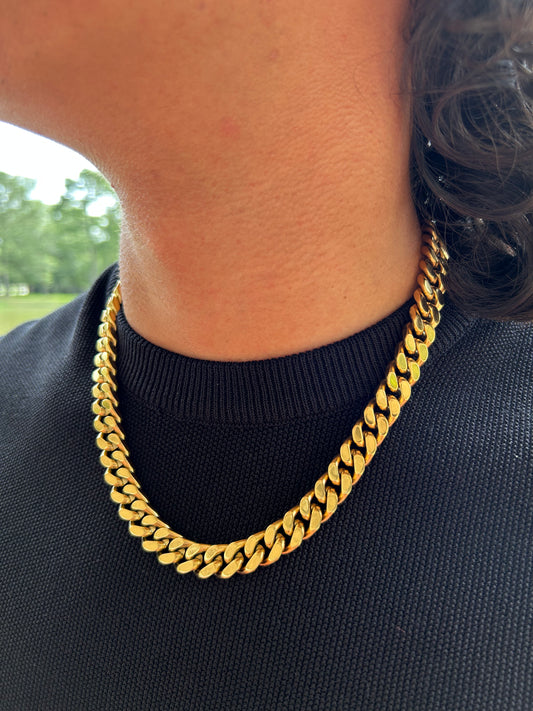 12mm Cuban Chain (Gold) - CEO Collection