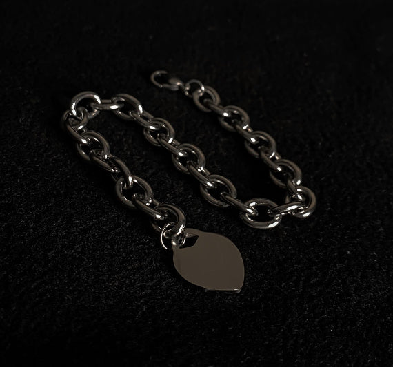 Chain Charm Link - Simple Lock For Her