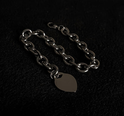 Chain Charm Link - Simple Lock For Her