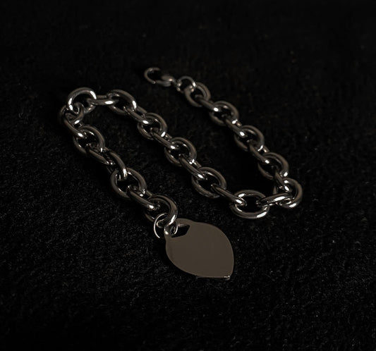 Chain Charm Link - Simple Lock For Her